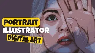 How to draw illustration art - portrait practices