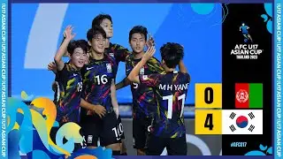 #AFCU17 - Full Match - Group B | Afghanistan (AFG) vs Korea Republic (KOR)