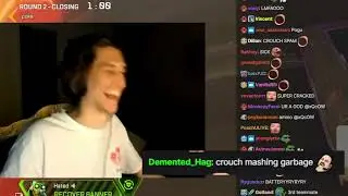xQc Gets Crouch spam in Apex Legends
