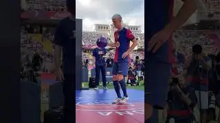 DANI OLMO’S PRESENTATION 💙❤️ #fcbarcelona #shorts #daniolmo