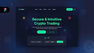 Cryptocurrency Website Design: Figma UI/UX Tutorial | Create Stunning Crypto Interfaces!