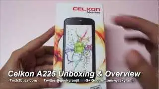 Celkon A225 budget android phone Unboxing & first looks