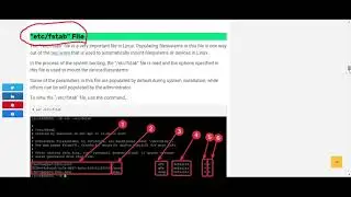 Understanding the fstab file in Linux (RHCSA 8, Lesson 13B)