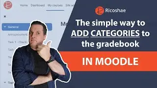 A simple guide to ADDING CATEGORIES to the GRADEBOOK in MOODLE 4.0