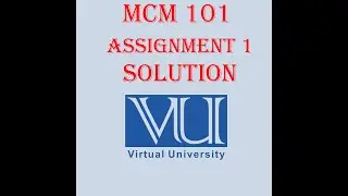 mcm101 assignment 1 solution | mcm 101 assignment 1