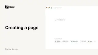 Creating a page