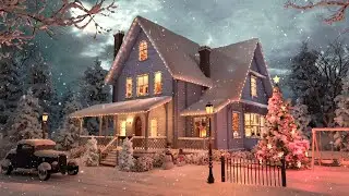 Instrumental Christmas Music Playing in Another Room | Christmas Ambience