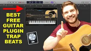 MAKING A FIRE GUITAR BEAT WITH A FREE GUITAR VST PLUGIN! BEST FREE GUITAR VST PLUGIN! (AMPLE GUITAR)