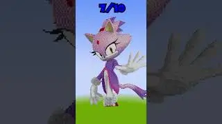 Minecraft: Blaze the Cat pixel art!