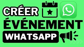 Créer un événement WhatsApp