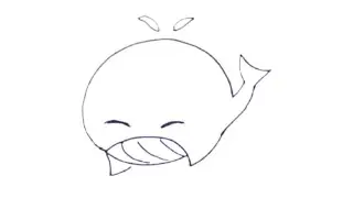 How to draw cute whale 🐳 #draw #art