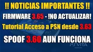 Firmware 3.65 Psvita + Acceso a PSN desde 3.63