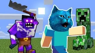 Продолжаем ВЫЖИВАТЬ в МАЙНКРАФТ | ЗОМБИ СКЕЛЕТЫ Minecraft летсплей КОТЁНОК ЛАЙК