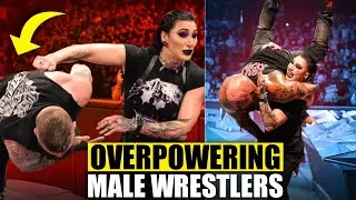 Times when Rhea Ripley DESTROYED Male WWE Superstars !