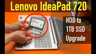 Lenovo Ideapad 720 15IKB SSD Upgrade Both NVME and 2.5