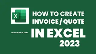 How To Create an Invoice in Excel in Less Than 10 Mins 2023 - Microsoft Excel