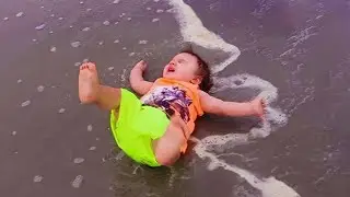 Funniest Babies Playing With Water - Baby Outdoor Videos || Cool Peachy