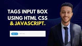 Tags Input Box Using HTML CSS & JavaScript.