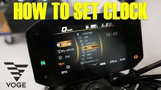 VOGE 500AC - HOW TO SET CLOCK