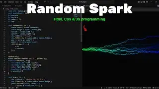 ASMR program -  Random spark create in [HTML, CSS & JS] programming | No Talking