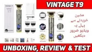 T9 Professional Hair Clipper Electric Hair Trimmer Review