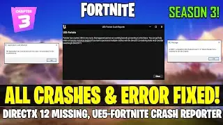 How to STOP Fortnite From Crashing Chapter 3 Season 3 | UE5- Fortntie Crash Reporter | UE5- Fortnite