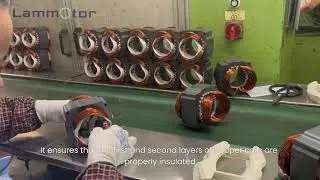 Automatic Winding for Air Conditioning Compressor Motor Stator in China (2) #automatic #winding