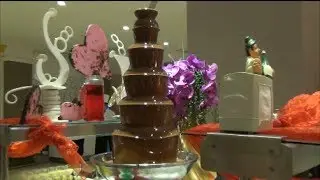 Crystal Sunset Luxury Resort Spa 5* Turkey Side . Chocolate fountain . Шоколадный фонтан .