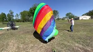 High wind kiting using the Apco Kiting wing at Paramotor Arkansas