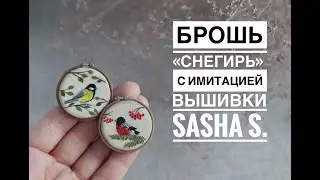 Мастер-класс: Брошь Снегирь из полимерной глины FIMO/polymer clay tutorial