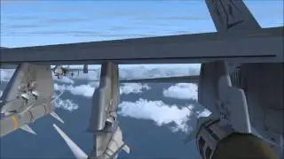 FSX VRS F/A-18 BEST military jet video SUPERHORNET SUPERBUG USS NIMITZ DOGFIGHT HD GRAPHICS