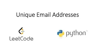 Leetcode - Unique Email Addresses (Python)