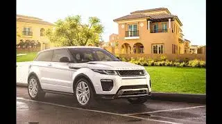 Range rover facebook ad with hand and credit card photoshop steps