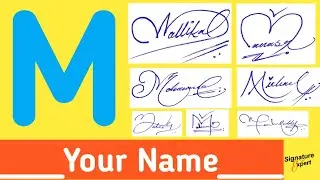 M Signature Style | Signature Style Of My Name (M Signature)