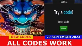 *NEW UPDATE CODES* [DRAGON + CODE] HAZE PIECE ROBLOX | ALL CODES | SEPT 29, 2023