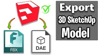 How to Export sketchup model | Exporting SketchUp Files TO BLENDER | export Sketchup 3D to AutoCAD