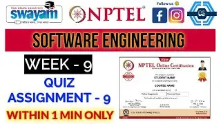 Software Engineering - NPTEL || WEEK 9 ASSIGNMENT SOLUTION ||