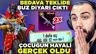 YILLARDIR BUZ DİYARI ÇIKARTAMAYAN ÇOCUĞA 2 DEFA TEKLİDEN ÇIKARDIK!! 😱 İMKANSIZ OLAY! | PUBG MOBILE