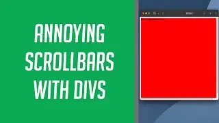 How to remove Full Size Div Scrollbars