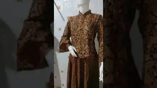 gamis batik peplum sogan