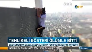 Çin'li akrobat Wu Yongning 62.kattan düştü !