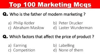 Top 100 Marketing Management mcq questions and answers