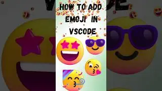 how to add emoji in vscode..🤩🤩 