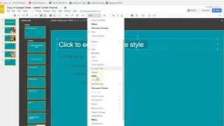 Google Slides:  Editing Master Slides and Layouts