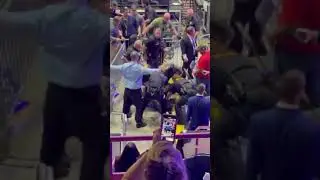 Man charged after storming media area during Johnstown, Pennsylvania rally, tasered by police