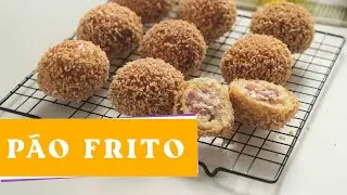 PÃO FRITO RECHEADO COM CALABRESA. O MAIS FÁCIL DE TODOS.