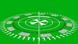Sci Fi HUD animation green screen