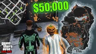 GTA V Online - TODAS las 200 calabazas y las 10 más fáciles de encontrar | $50,000 y mascara!