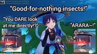 JP Scaramouche (Kakihara Tetsuya) Bratty Behavior on Genshin Impact Version 3.3 Livestream [EN Sub]