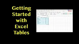 Getting Started with Excel Tables